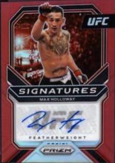Max Holloway 2021 Panini Prizm UFC Signatures #14 Red