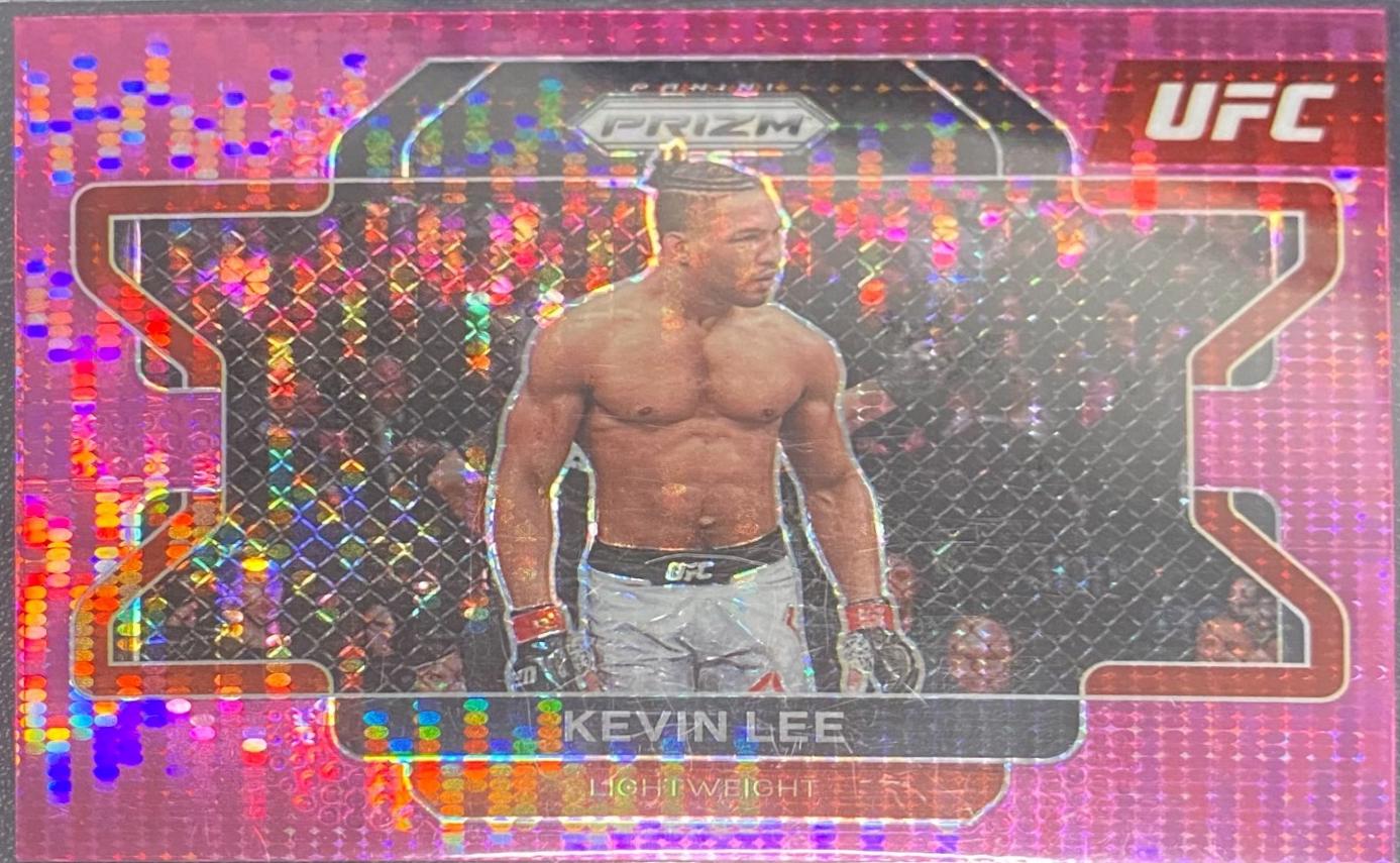 Kevin Lee 2022 Panini Prizm UFC Base #84 Pink Pulsar