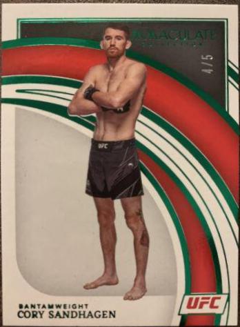 Cory Sandhagen 2022 Panini Immaculate UFC Base #84 Green