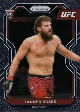 Tanner Boser 2021 Panini Prizm UFC Base #91 Black