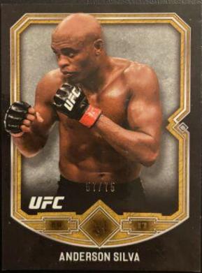Anderson Silva 2017 Topps Museum Collection UFC Base #10 Gold