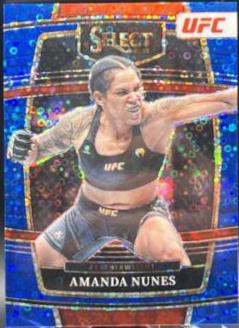 Amanda Nunes 2022 Panini Select UFC Concourse #97 Blue Disco