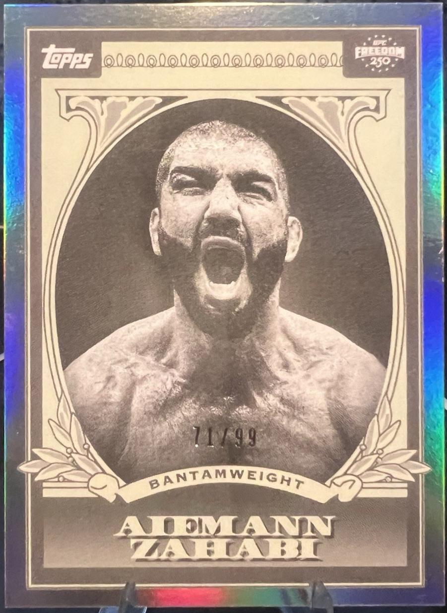 Aiemann Zahabi 2026 Topps UFC Freedom 250 UFC Dollar #UD-21 Green