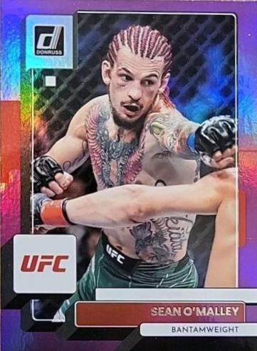 Sean O'Malley 2023 Panini Donruss UFC Base #59 Purple Flood