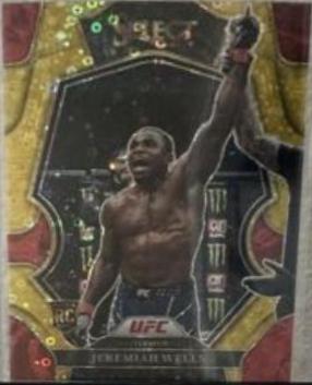 Jeremiah Wells 2023 Panini Select UFC Octagonside #221 Gold Disco