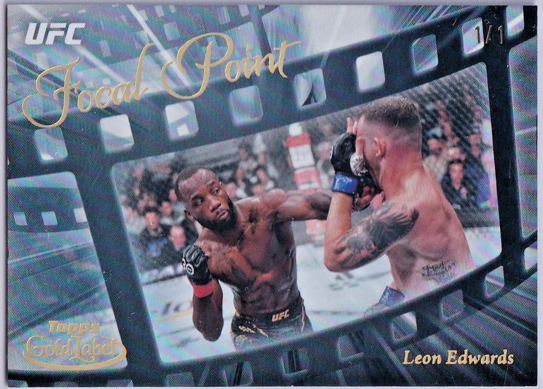 Leon Edwards 2024 Topps Gold Label UFC Focal Point #FP-6 Gold