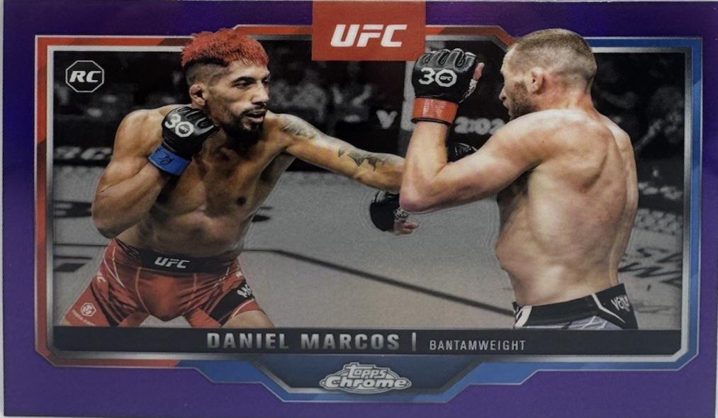 Daniel Marcos 2025 Topps Chrome UFC Base #113 Purple Refractor