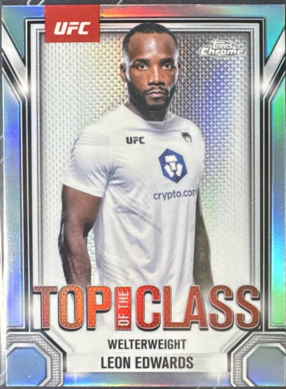 Leon Edwards 2025 Topps Chrome UFC Top of the Class #TTC-9 Refractor