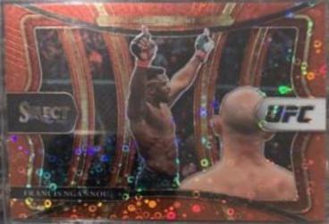 Francis Ngannou 2021 Panini Select UFC Octagonside #299 Red Disco