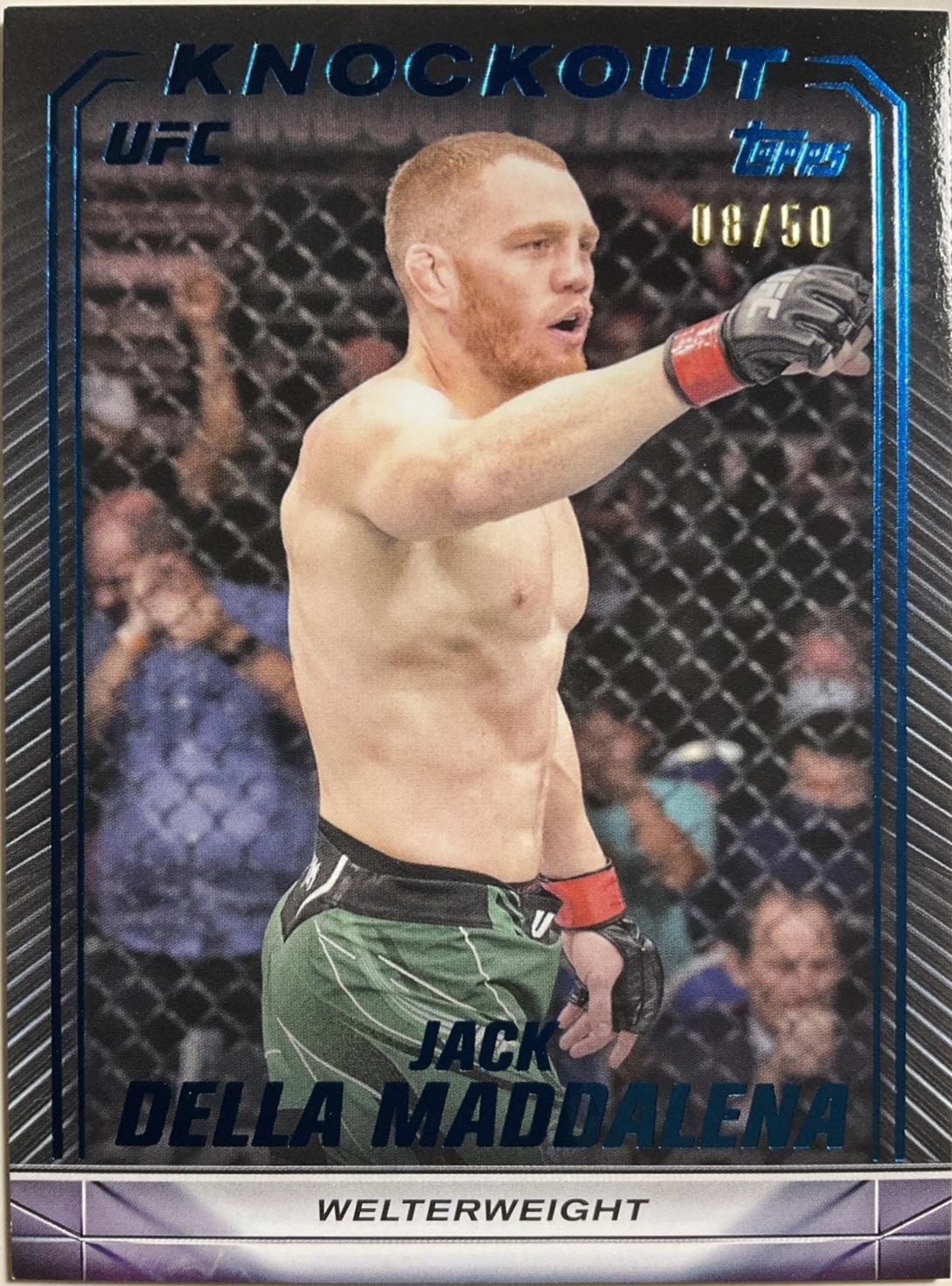 Jack Della Maddalena 2024 Topps Knockout UFC Base #56 Blue