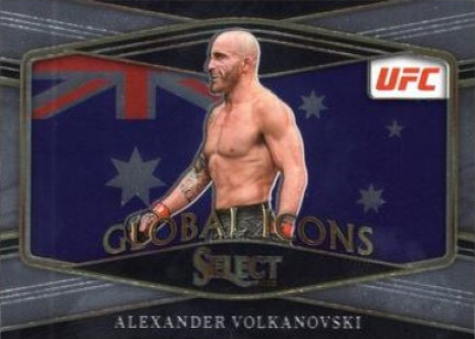 Alexander Volkanovski 2022 Panini Select UFC Global Icons #17 Black Flash