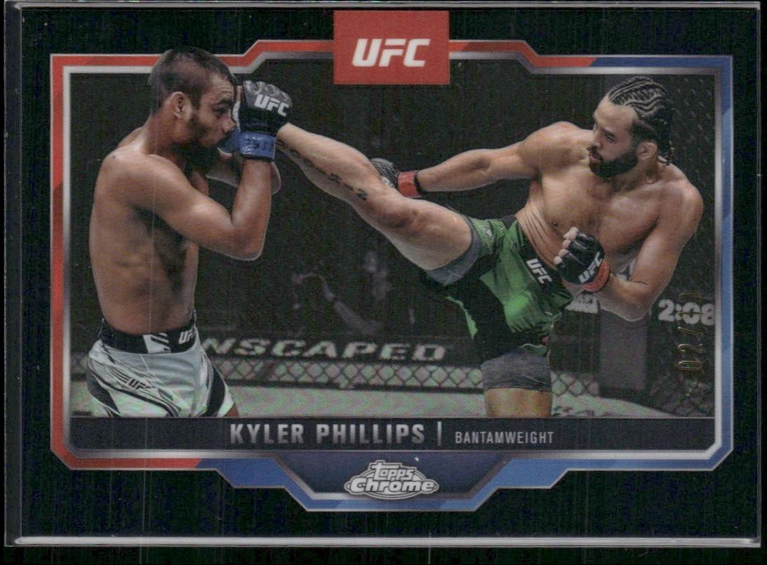 Kyler Phillips 2025 Topps Chrome UFC Base #181 Black Refractor