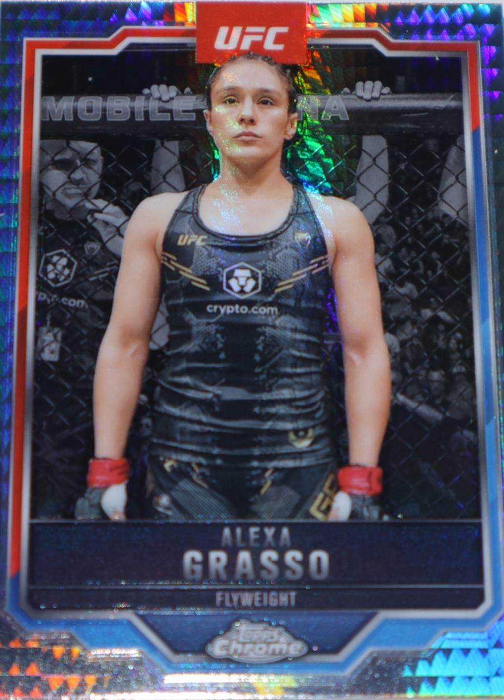 Alexa Grasso 2025 Topps Chrome UFC Base #14 Prism Refractor