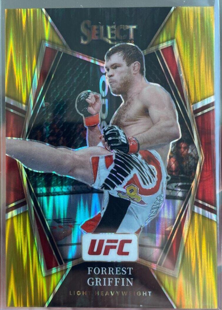 Forrest Griffin 2022 Panini Select UFC Premier Level #188 Gold Flash