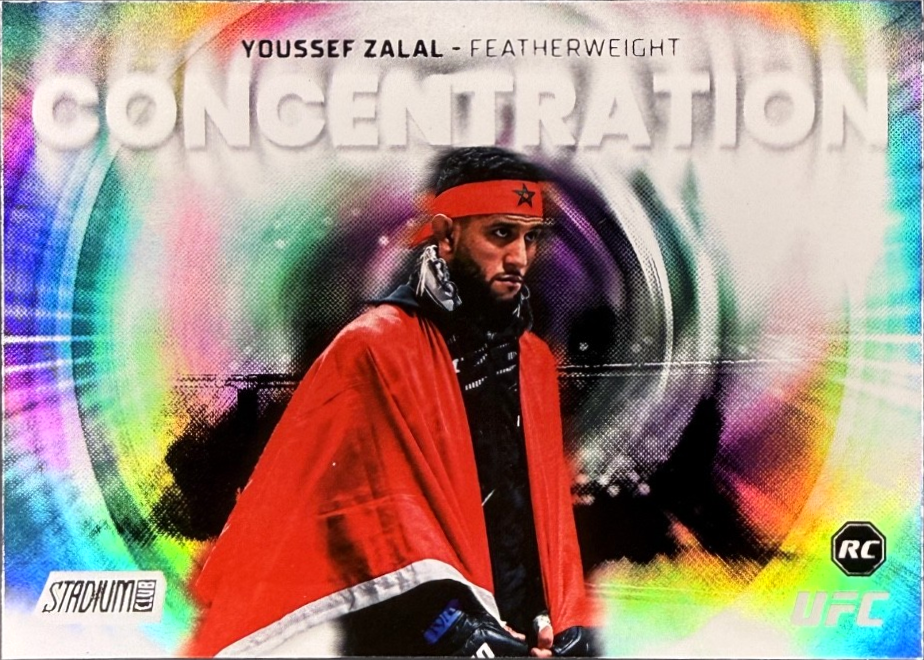 Youssef Zalal 2026 Topps Stadium Club UFC Concentration #CN-15 Red
