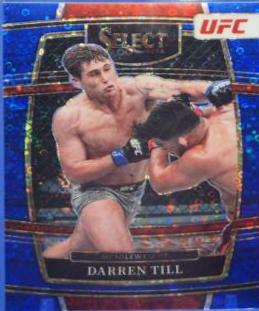 Darren Till 2022 Panini Select UFC Concourse #28 Blue Disco