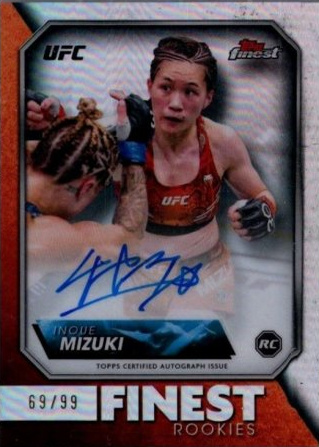 Inoue Mizuki 2024 Topps Finest UFC Rookie Finest Autographs #RFA-IM Superfractor