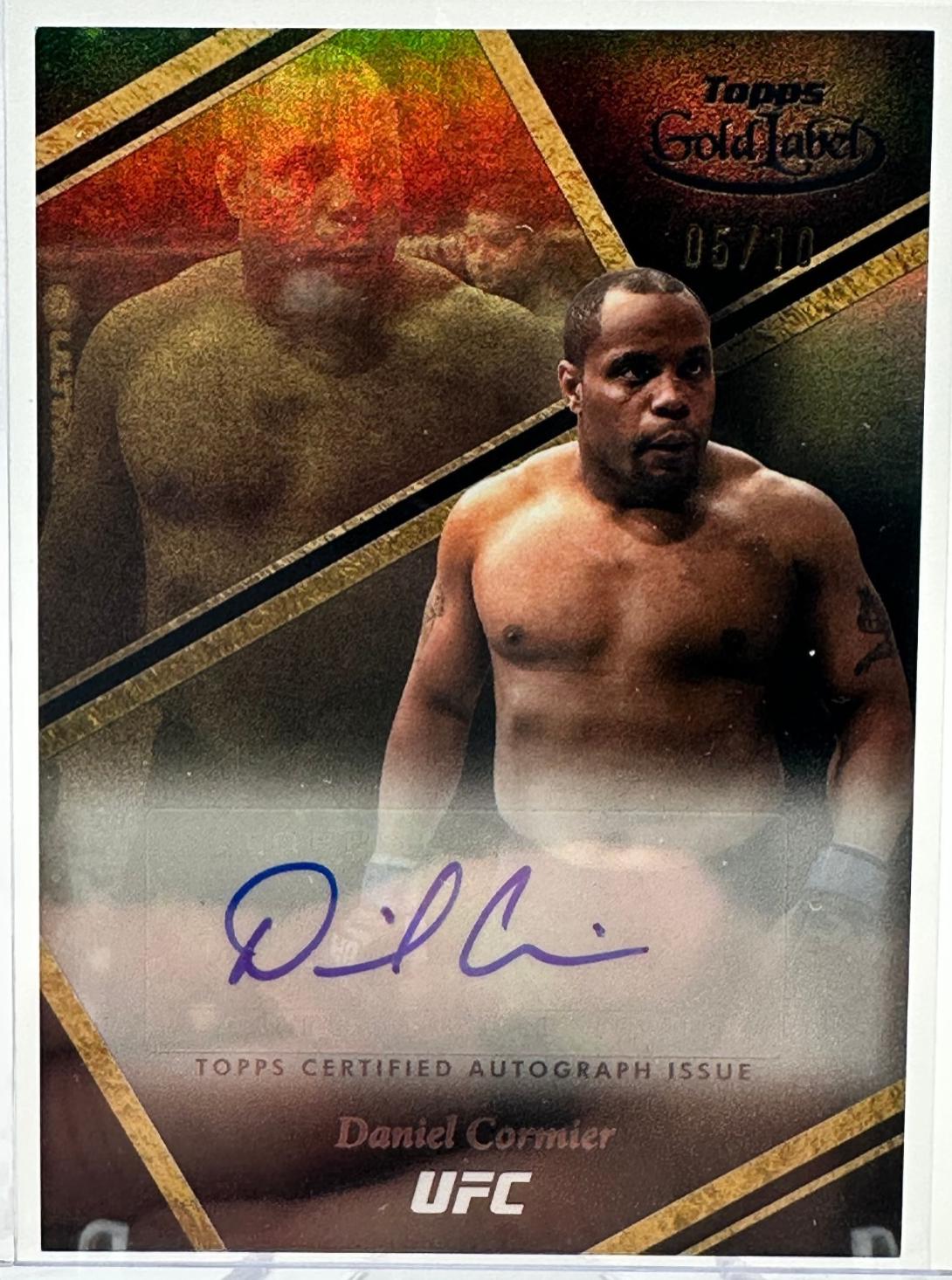 Daniel Cormier 2024 Topps Gold Label UFC Auric Autographs #AUA-DCR Black