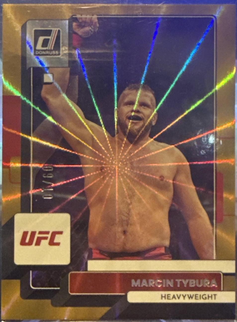 Marcin Tybura 2023 Panini Donruss UFC Base #65 Gold Laser