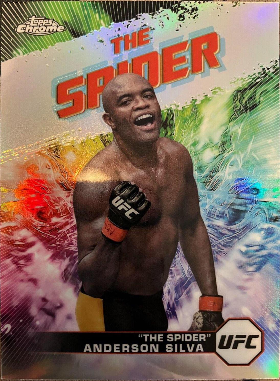 Anderson Silva 2024 Topps Chrome UFC AKA #AKA-19 Black Refractor