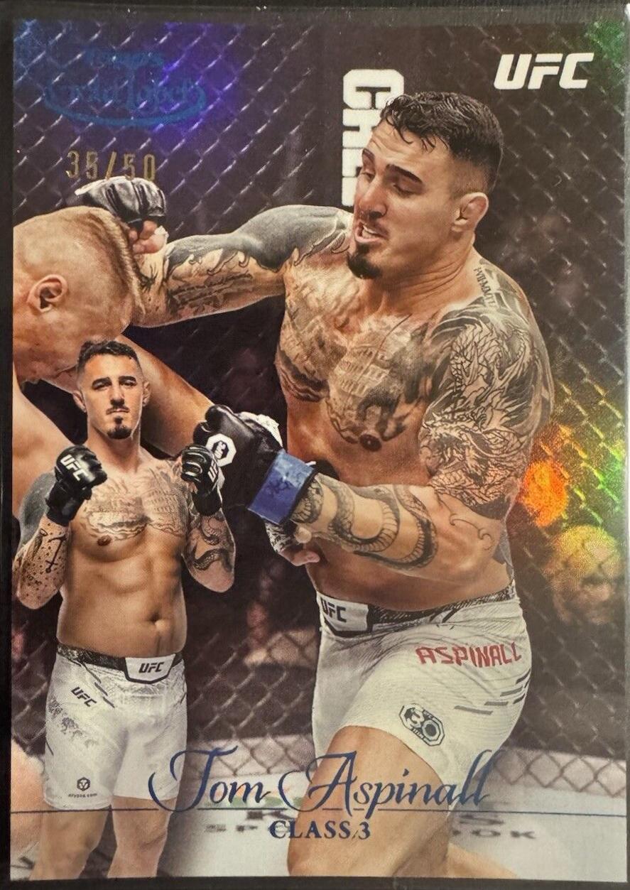Tom Aspinall 2024 Topps Gold Label UFC Base Class III #92 Blue