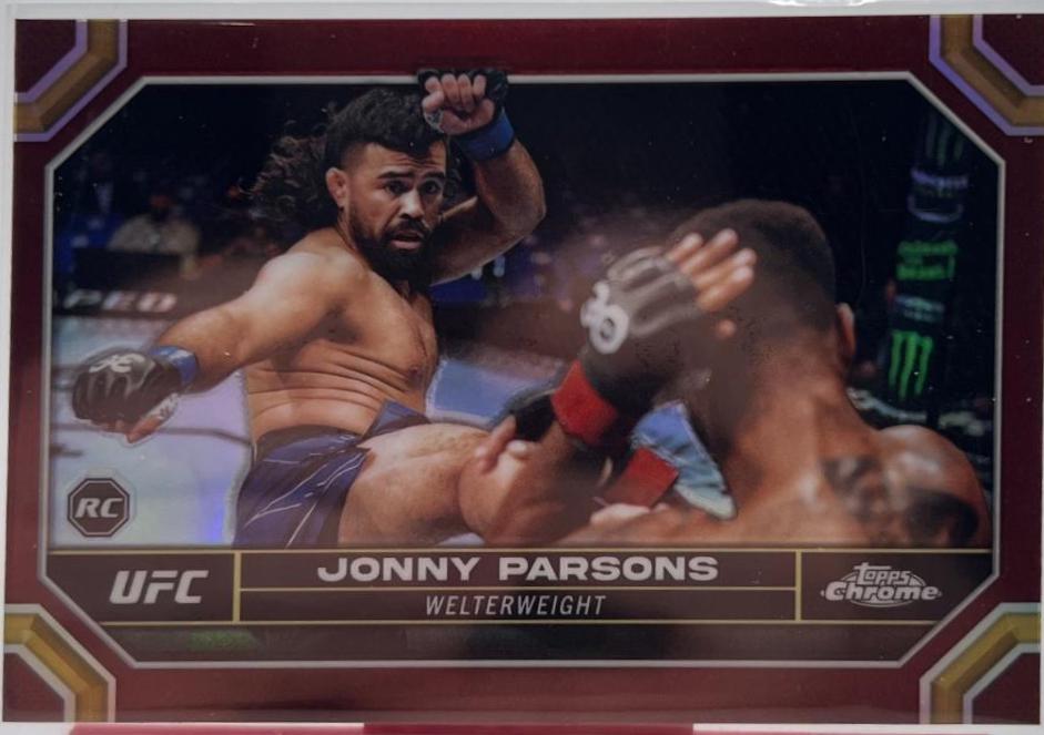 Jonny Parsons 2024 Topps Chrome UFC Base #72 Magenta Refractor