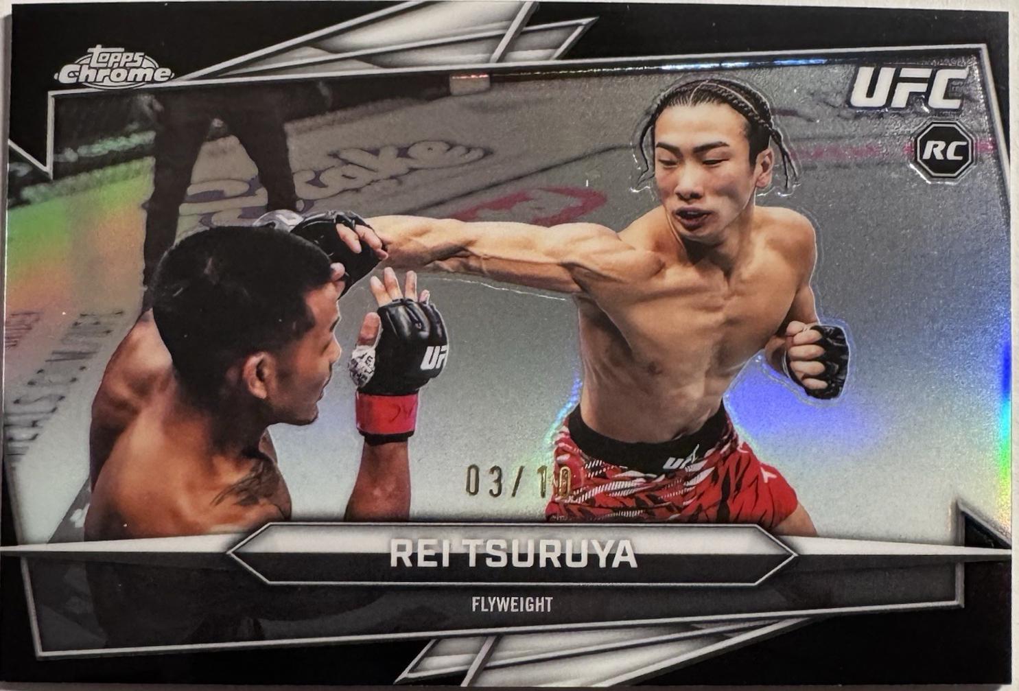 Rei Tsuruya 2026 Topps Chrome UFC Base #66 Black Refractor