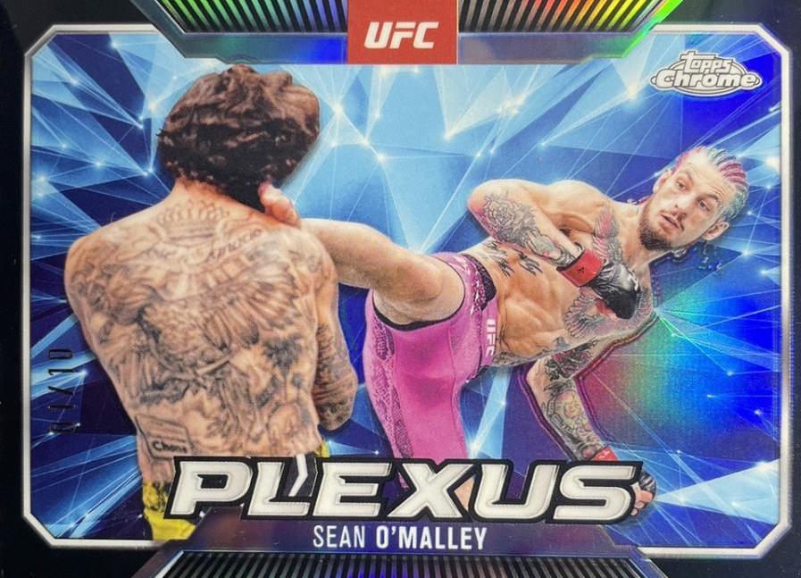 Sean O'Malley 2025 Topps Chrome UFC Plexus #PLX-5 Black Refractor