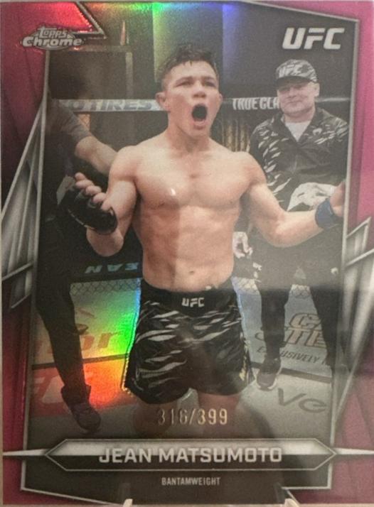 Jean Matsumoto 2026 Topps Chrome UFC Base #28 Pink Refractor