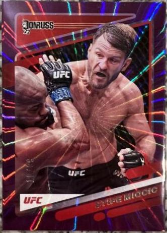 Stipe Miocic 2022 Panini Donruss UFC Base #78 Purple Laser