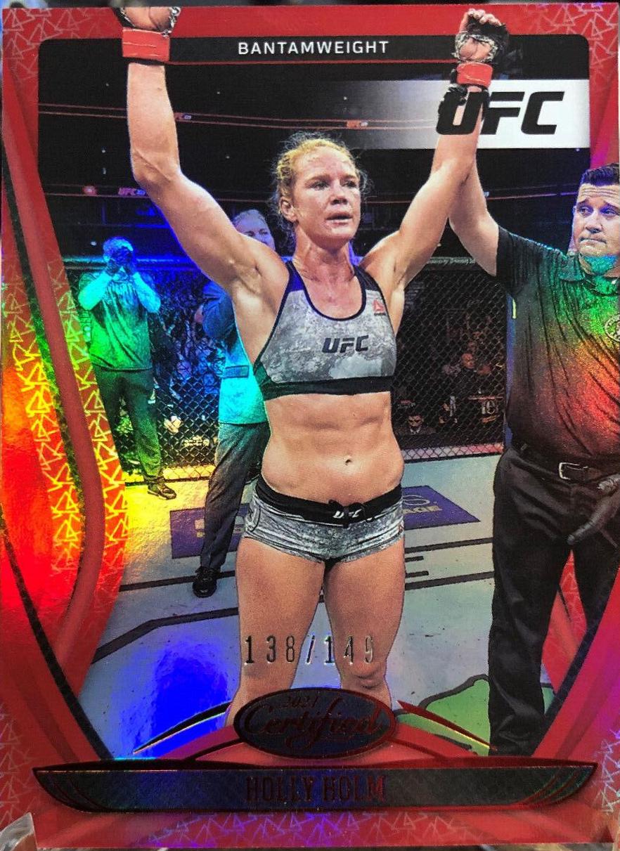 Holly Holm 2021 Panini Chronicles UFC Base Certified #127 Red