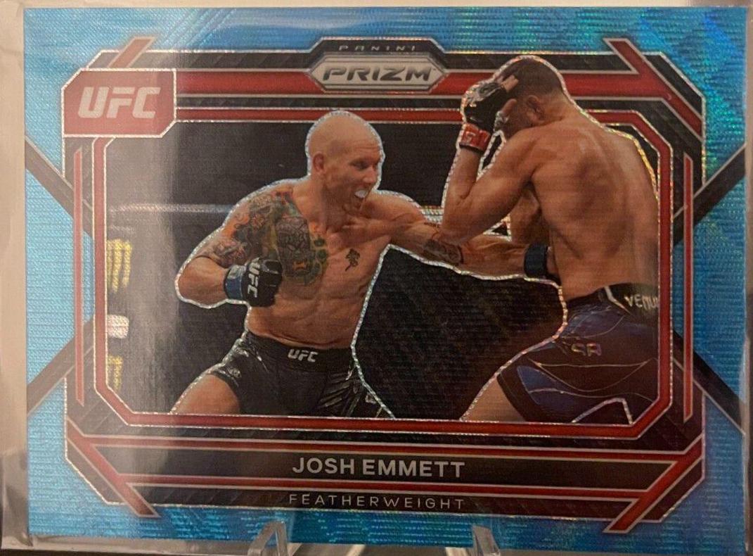 Josh Emmett 2023 Panini Prizm UFC Base #94 Blue Wave