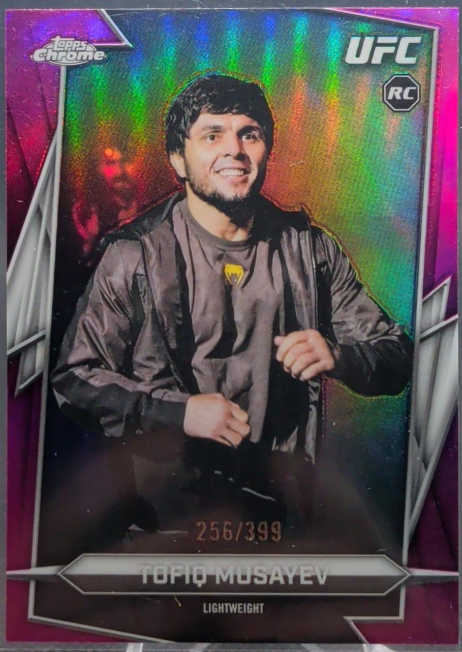 Tofiq Musayev 2026 Topps Chrome UFC Base #44 Magenta Refractor