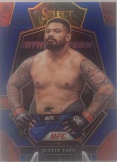 Justin Tafa 2023 Panini Select UFC Premier Level #198 Blue Disco