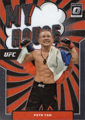 Petr Yan 2022 Panini Donruss Optic UFC My House #10 Gold Vinyl