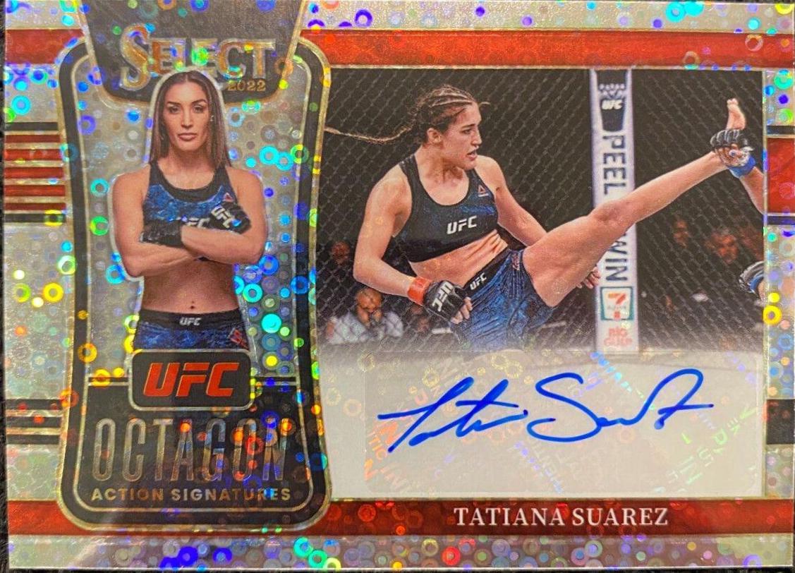 Tatiana Suarez 2022 Panini Select UFC Octagon Action Signatures #26 Disco