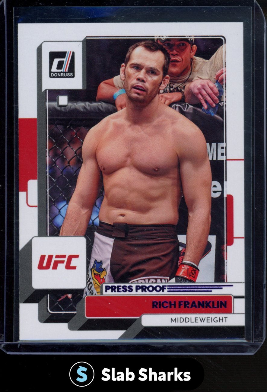 Rich Franklin 2023 Panini Donruss UFC Base #113 Press Proof Purple