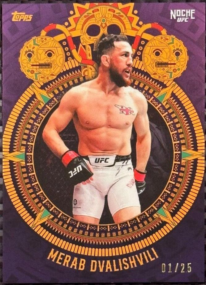 Merab Dvalishvili 2024 Topps Noche UFC Base #2 Purple