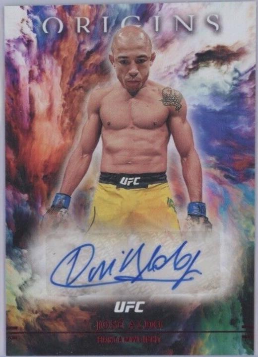 José Aldo 2021 Panini Chronicles UFC Origins Autographs #14 Red