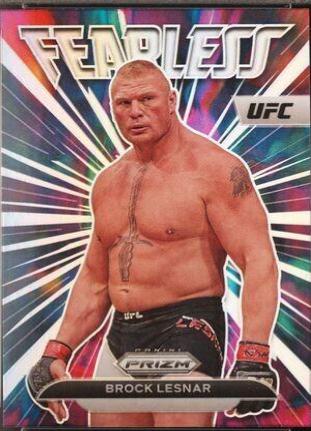 Brock Lesnar 2023 Panini Prizm UFC Fearless #15 Silver