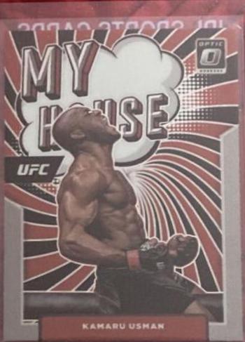 Kamaru Usman 2022 Panini Donruss Optic UFC My House #6 Holo