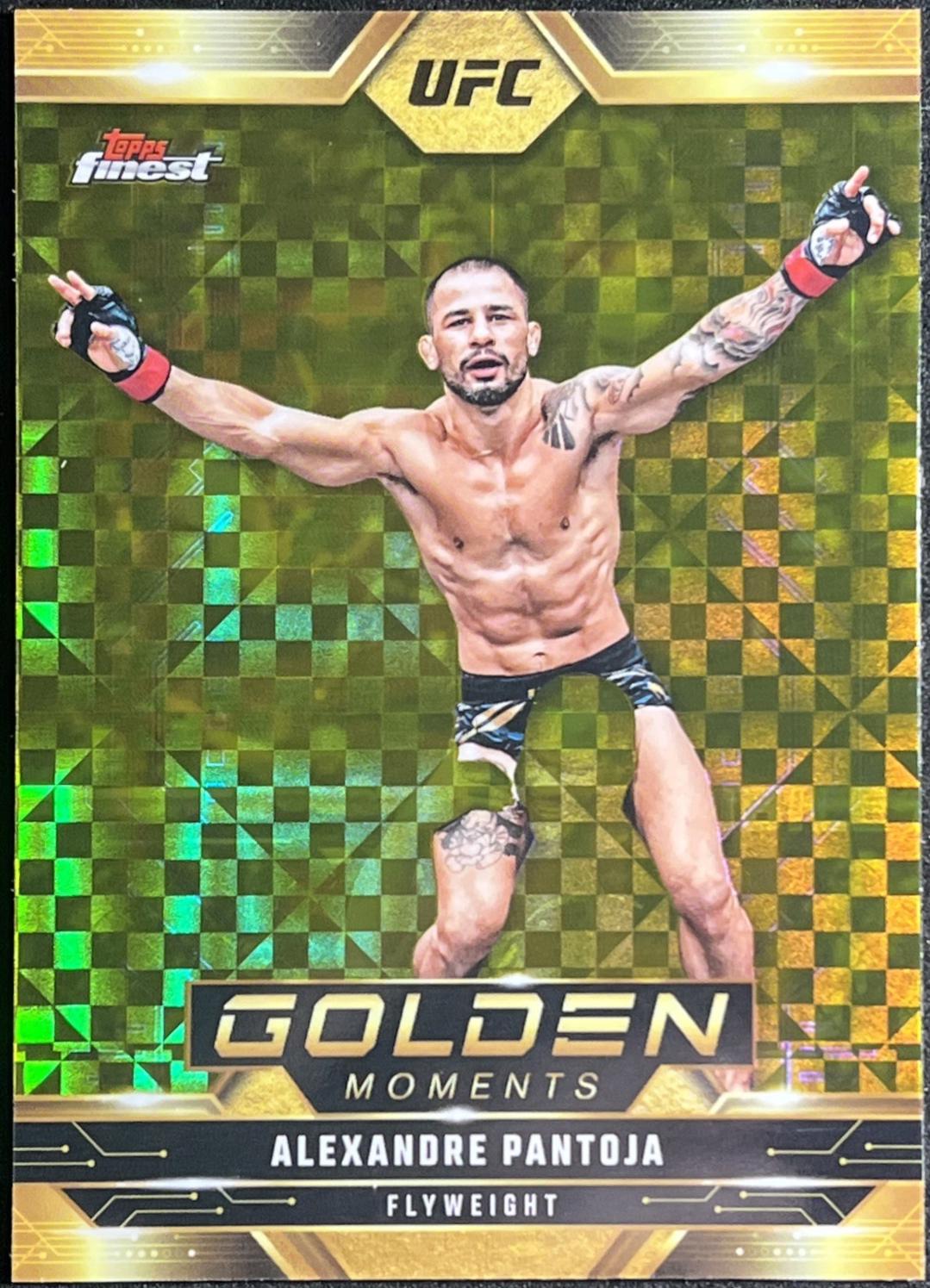 Alexandre Pantoja 2025 Topps Finest UFC Golden Moments #GM-14 Checkerboard Refractor