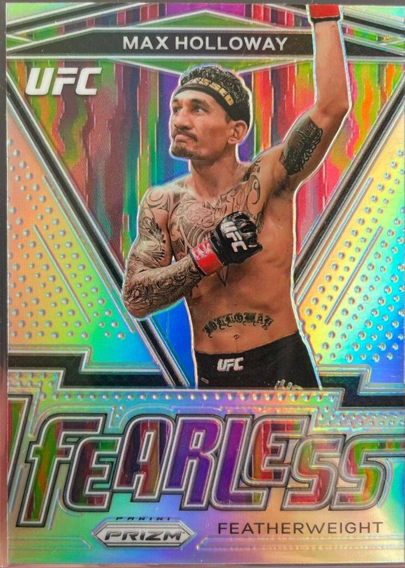 Max Holloway 2021 Panini Prizm UFC Fearless #24 Silver