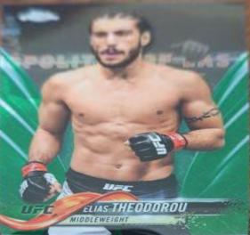 Elias Theodorou 2018 Topps Chrome UFC Base #67 Green
