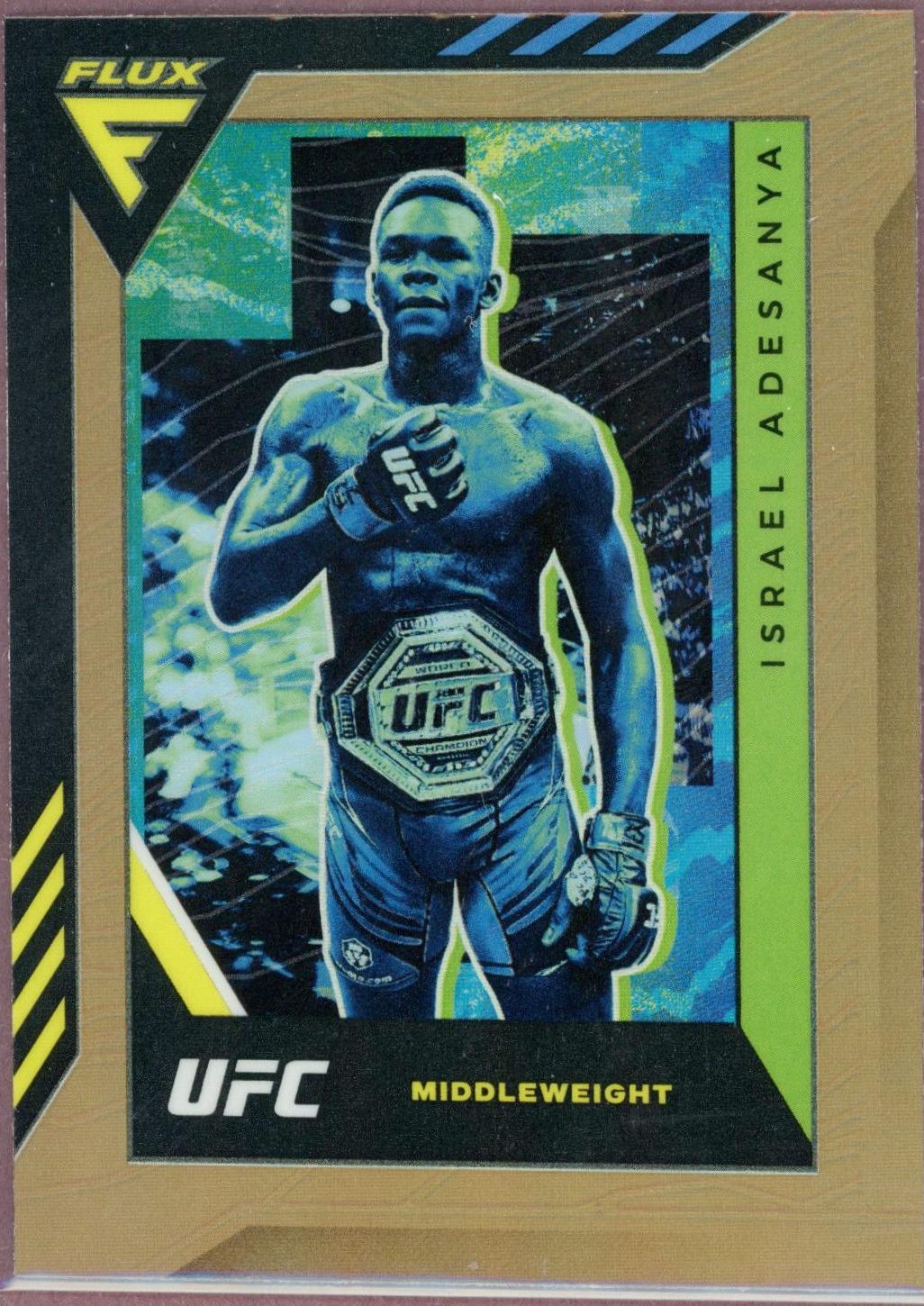 Israel Adesanya 2022 Panini Chronicles UFC Base Flux #327 Bronze