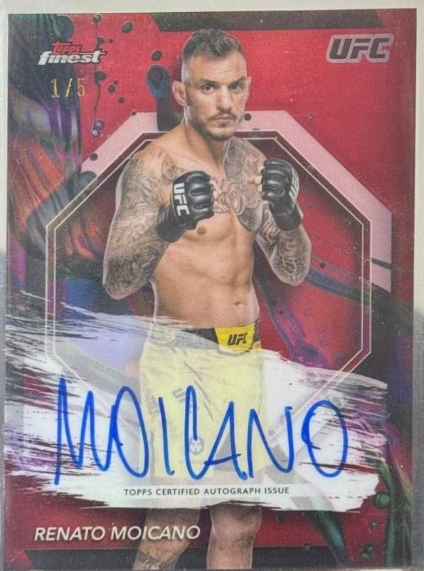 Renato Moicano 2024 Topps Finest UFC Finest Autographs #FA-RMO Superfractor