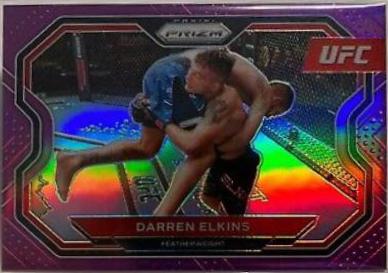Darren Elkins 2021 Panini Prizm UFC Base #166 Purple
