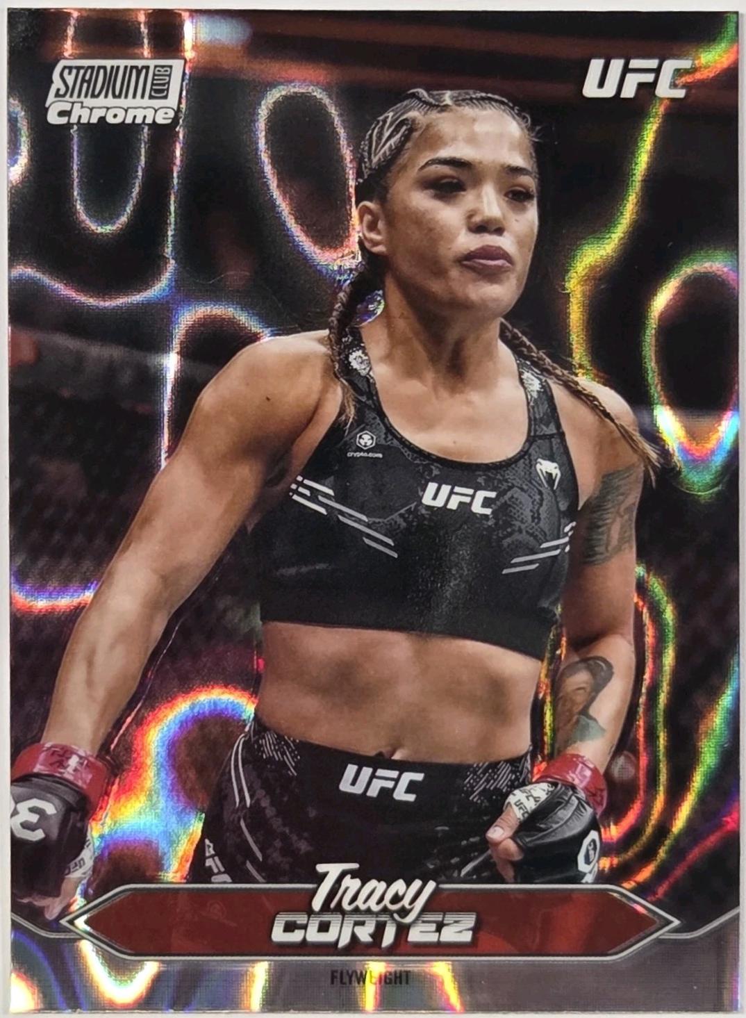 Tracy Cortez 2025 Topps Stadium Club UFC Base Chrome #C-135 Lava