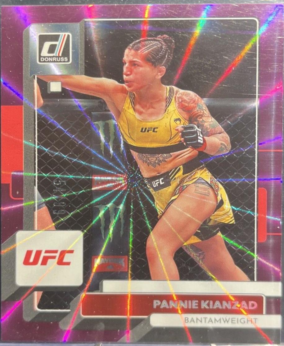 Pannie Kianzad 2023 Panini Donruss UFC Base #67 Purple Laser