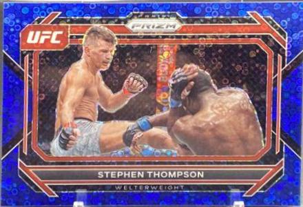 Stephen Thompson 2023 Panini Prizm Under Card UFC Base #91 Blue